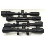 Collection of four telescopic sights gun include Bisley (ref 98)