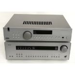 Arcam separates; AV surround sound receiver AVR350 and A32 integrated amplifier. (W55)