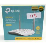 TP Link Modem router (ref 113)