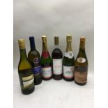 Six bottles of various wine (16)