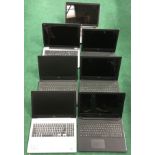 Various Laptops, 7 in total no chargers (not tested) (W19)