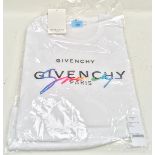 Givenchy Paris Signature Rainbow T-shirt BNWT size XL (ref68)