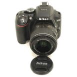 Nikon D5300 camera with 18-55 lens and battery direct from police CSI (ref61)