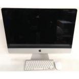 An Apple Mac A1312 with keyboard and mouse 27" screen. (not tested) (W12)