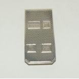 Old silver money clip.