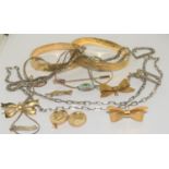 Quantity of Misc. jewellery to include gold and silver etc