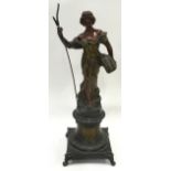 Bronze "A Rusho" french figure