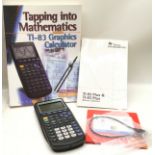 Collectible vintage Texas Instruments TI-83 Plus graphic calculator c/w user guide, interactive cd