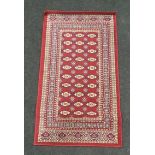 Bokhara Red Rug. 150 x 80cm