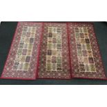 3 x room rugs "Valby Ruta" each 180x80cm