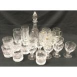 Quantity of quality glassware to include examples by London Lead Crystal