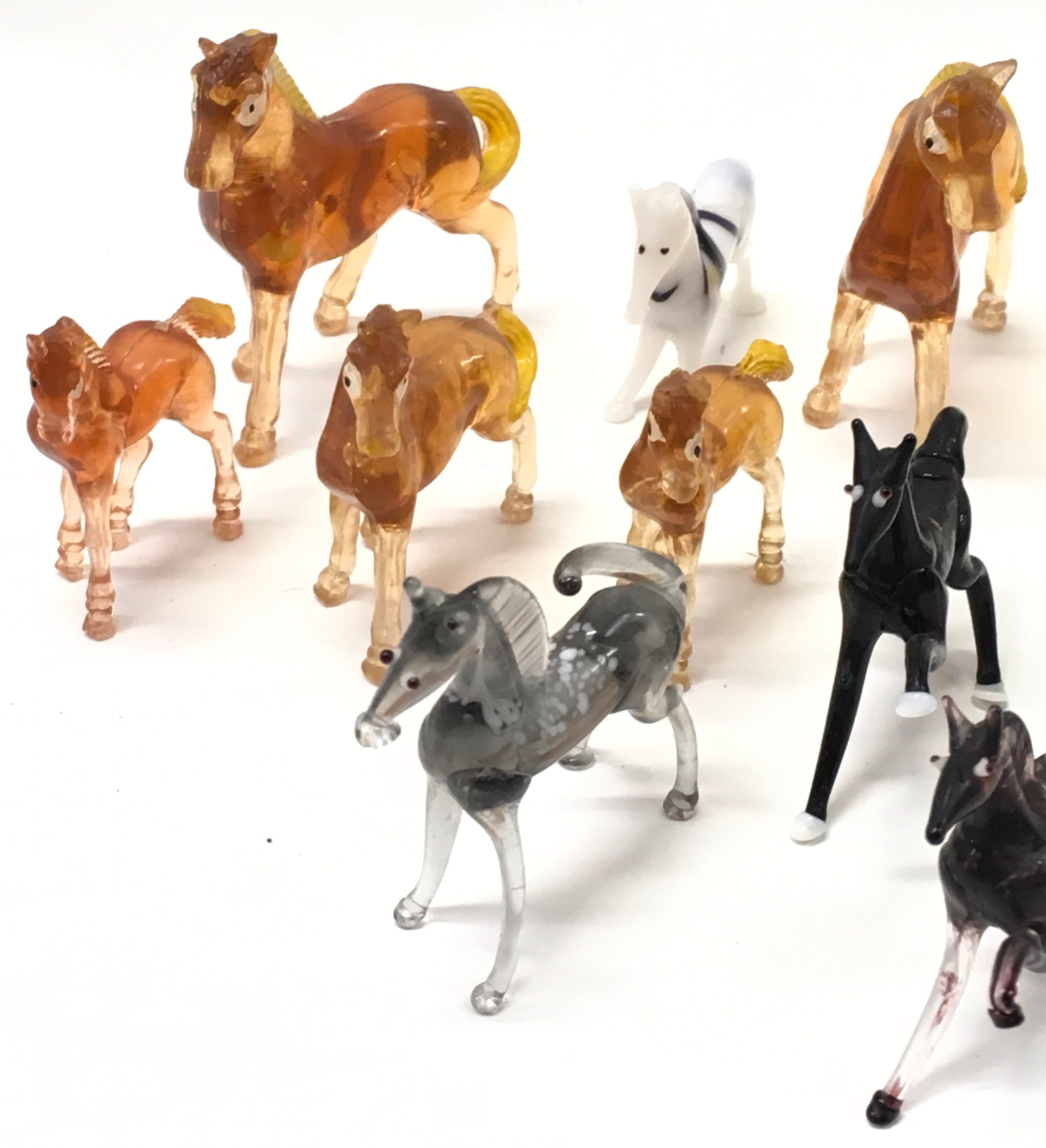 A selection of Murano glass and other miniature horses - Image 3 of 4