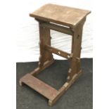 Small single prayer lectern with a folding knelling panel 80x50x60cm
