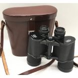 Vintage Carl Zeiss Jena Jenoptem 10 x 50w binoculars c/w original case