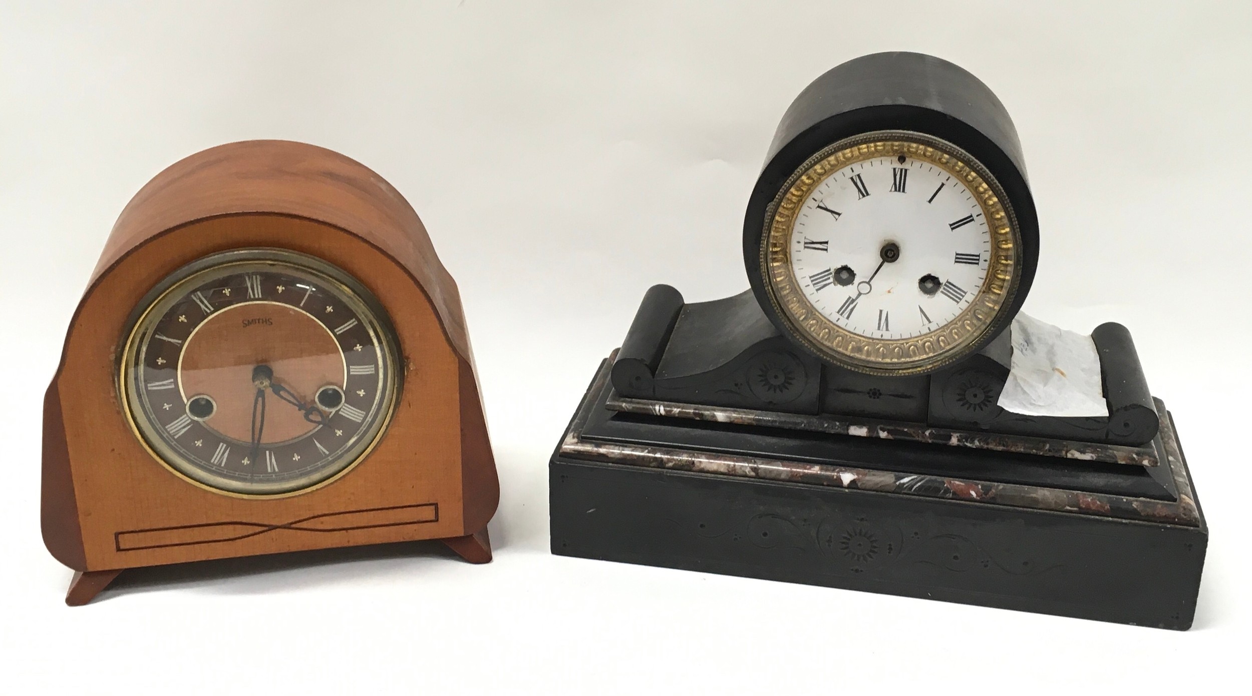 2 X Chiming mantle clocks