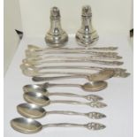 Mix silver items to include condiments,6 sundae spoons and loose spoons