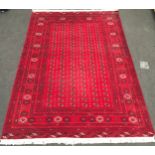 Room rug "Bokarha" maroon pattern 300x200cm.