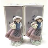Two boxed Lladro figures 'Sweet Scent'.