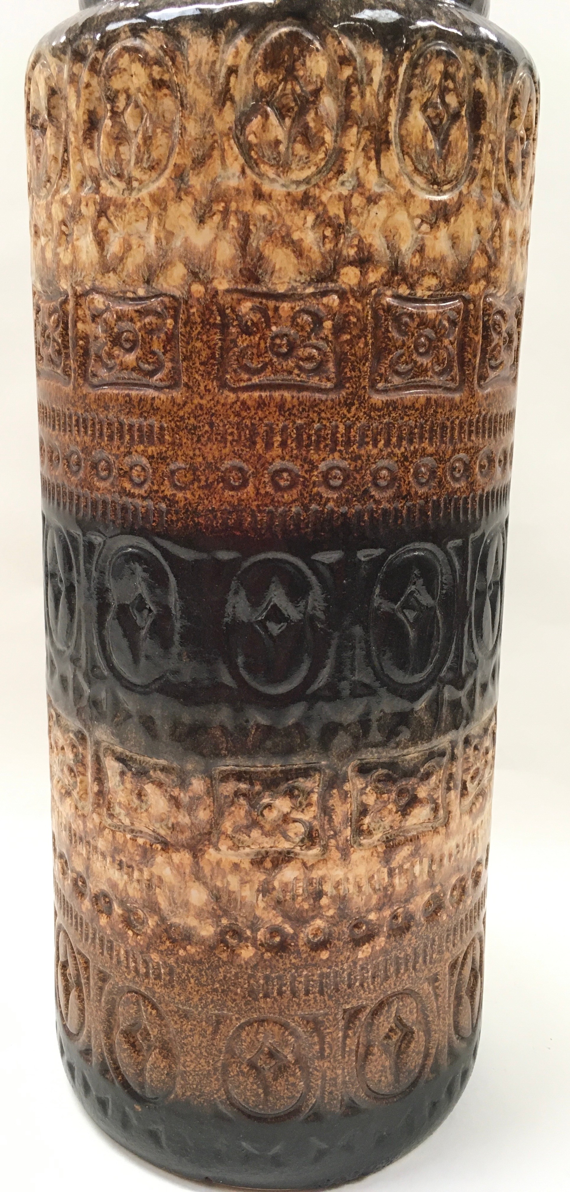 A large German lava vase, 42cm - Image 3 of 4