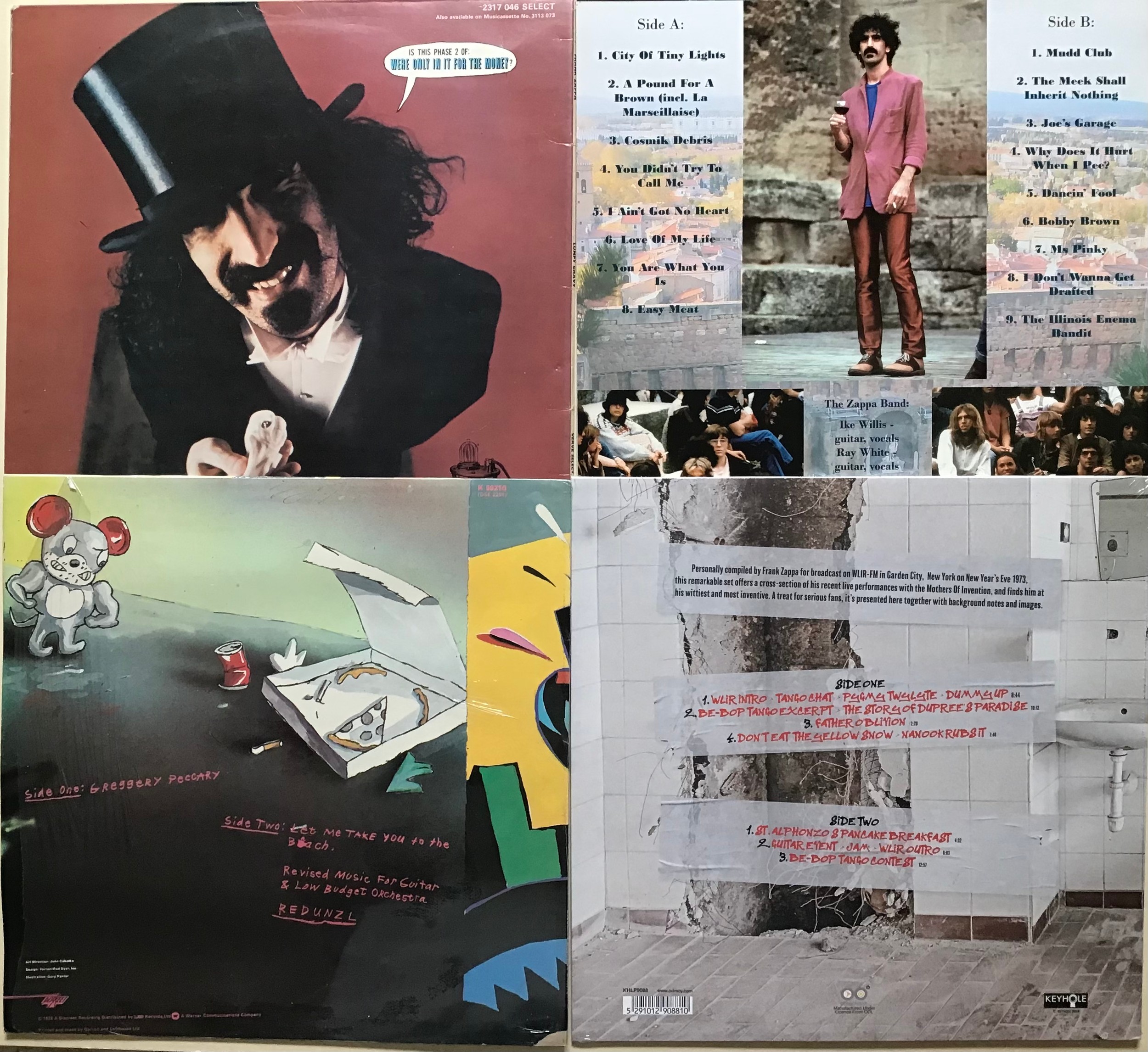 FRANK ZAPPA LP RECORDS X 4. Titles here include - Studio Tan on Discreet - Lumpy Gravy on Verve - - Image 2 of 2