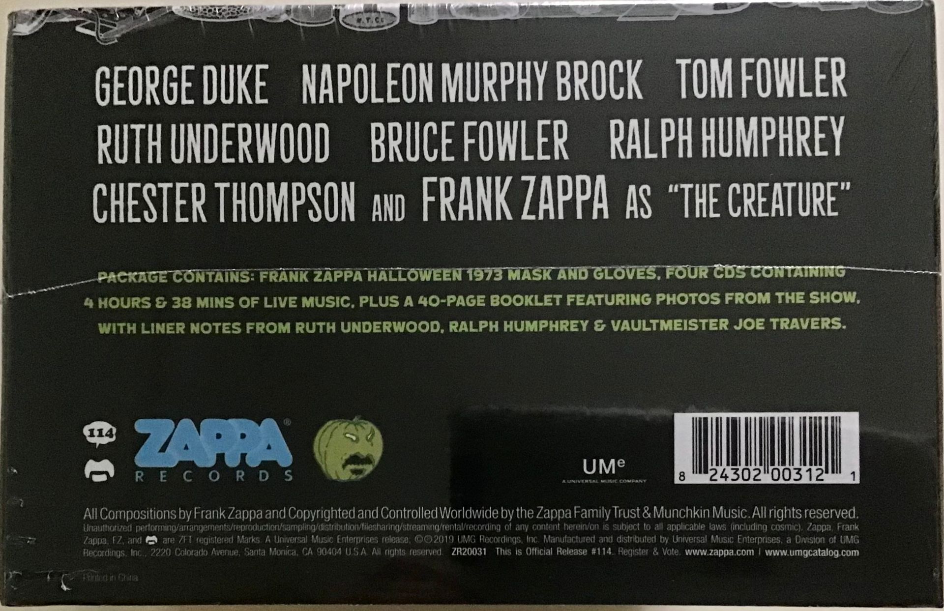 FRANK ZAPPA - HALLOWEEN 73 NEW BOXSET 4 CD S + PARAPHERNALIA. This box contains 4 disc?s including 2 - Image 4 of 4