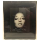 DIANA ROSS B&W SIGNED PHOTO. From a serious collector of Diana Ross memorabilia we have this 44 x