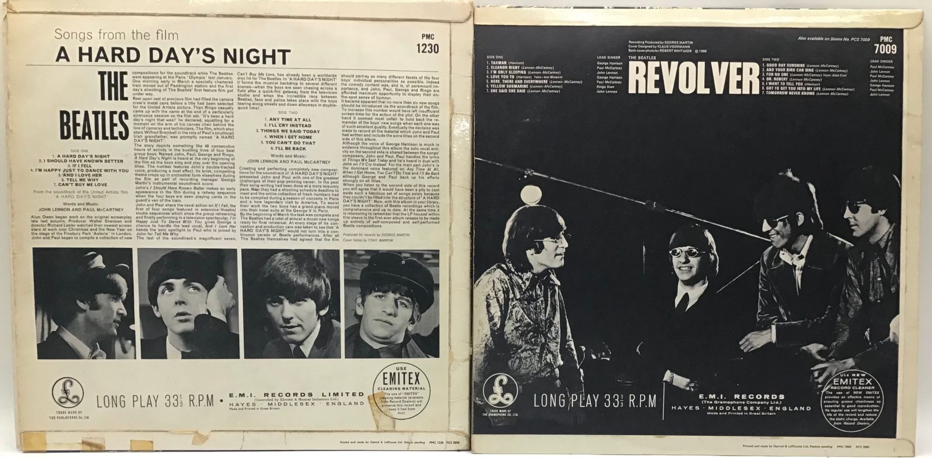 BEATLES VINYL LP RECORDS X 2. Both on yellow/black Parlophone labels we have a copy of 'A Hard - Image 2 of 6