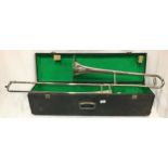 JOHN SWALLOW TROMBONE. Swallow trombone with ref No. 72128 found here in a fitted case with