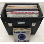 BOX OF VARIOUS 12" & 7" VINYL SINGLES. This selection includes artists - Spandau Ballet - Wham - Art