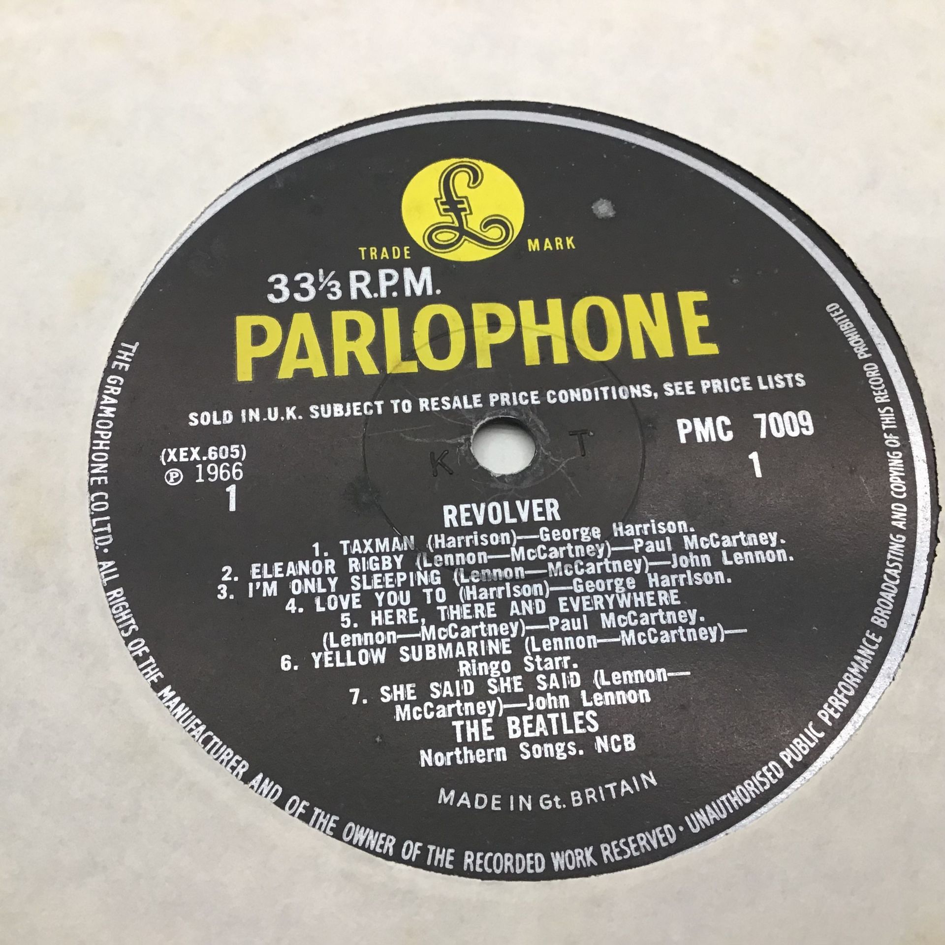 BEATLES VINYL LP RECORDS X 2. Both on yellow/black Parlophone labels we have a copy of 'A Hard - Image 5 of 6