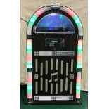 FLOOR STANDING ITEK JUKEBOX. Floorstanding Jukebox with Turntable, Bluetooth FM Radio CD Player.