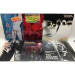 6 x ROLLING STONES ALBUMS. This lot starts with 3 UK releases - Sticky Fingers (with metal zipper) -