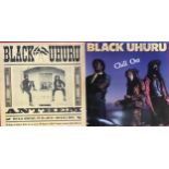 BLACK UHURU VINYL LP RECORDS. 2 vinyls here entitled 'Chill Out and Anthem'. Both on the Island