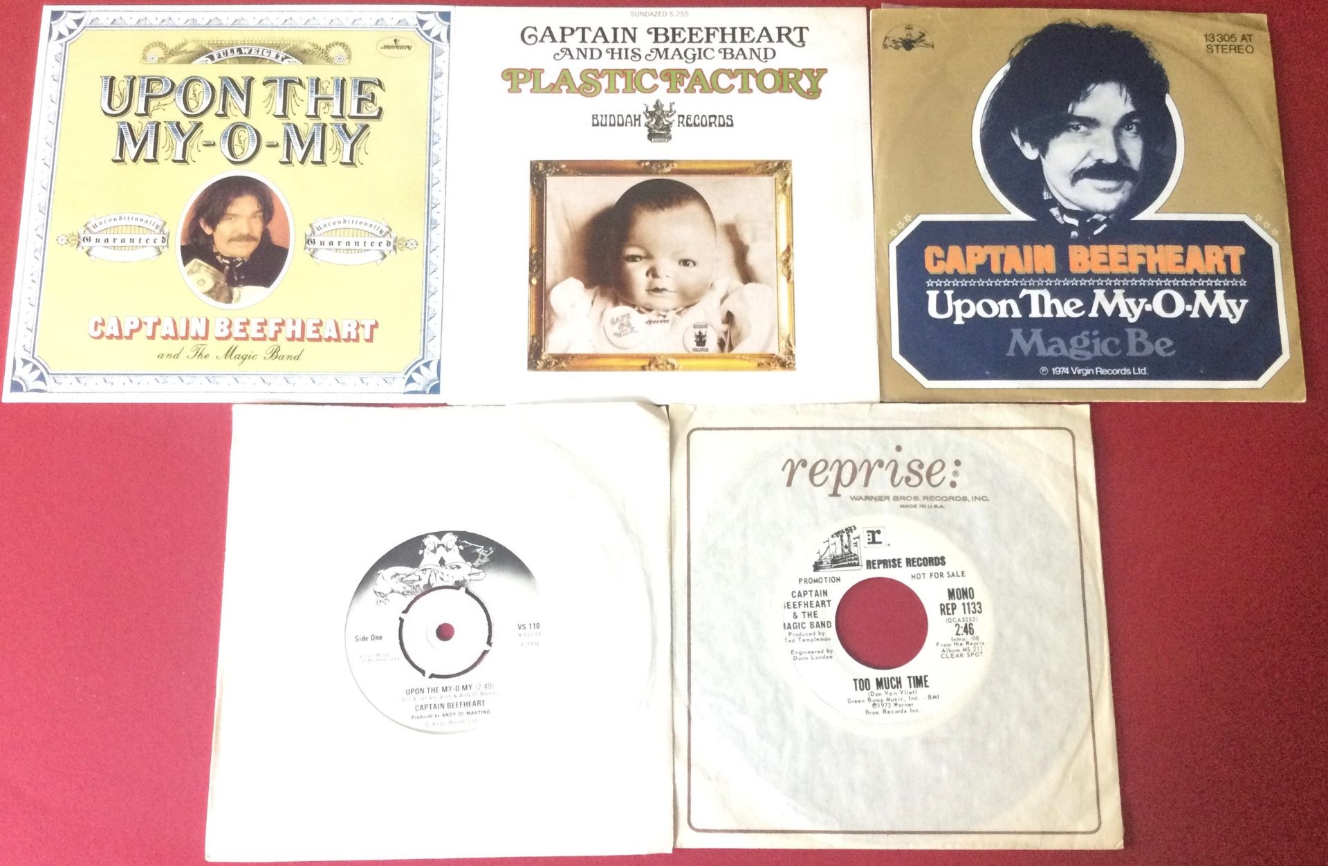 CAPTAIN BEEFHEART AND THE MAGIC BAND 7” SINGLE RECORDS. Found here on UK and foreign pressings we - Image 3 of 3