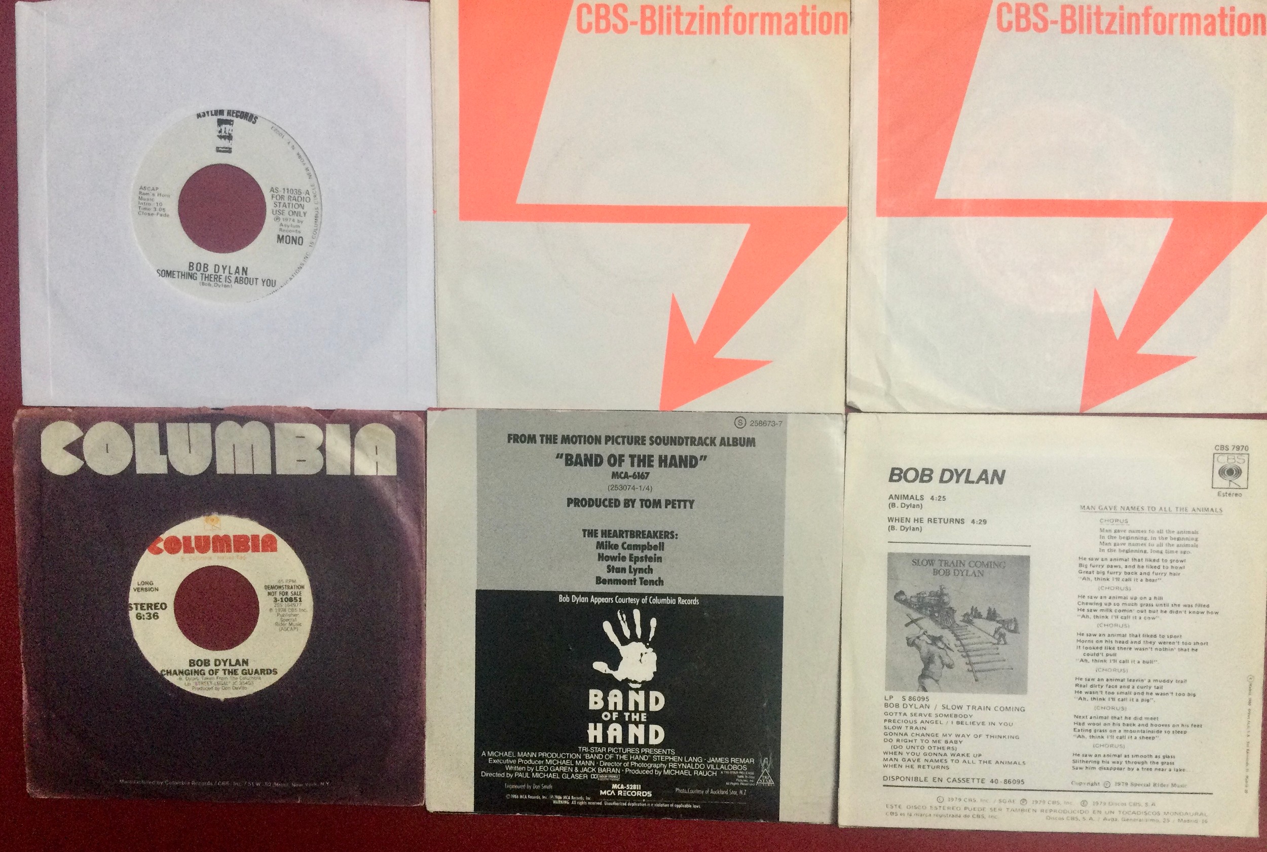 SELECTION OF 6 FOREIGN DEMO RECORDS. Bob Dylan found here on demo records from Germany - Spain and - Image 2 of 2