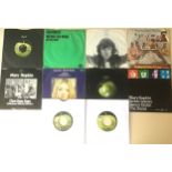 SET OF 10 APPLE RELATED LABEL SINGLES. UK and foreign issues here from the likes of - Mary Hopkins -