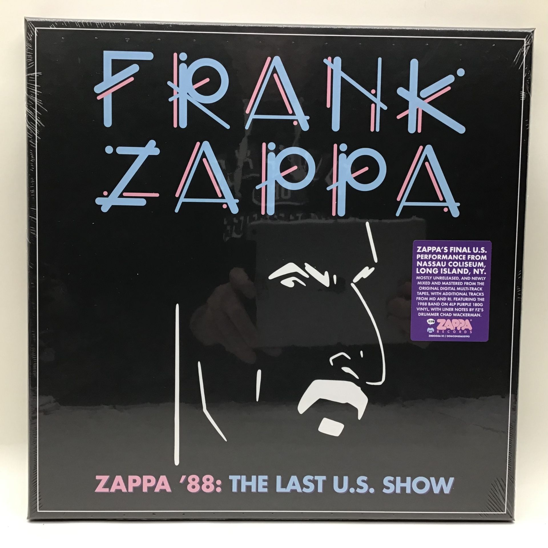 FRANK ZAPPA PURPLE 4LP VINYL ZAPPA 88 THE LAST U.S.SHOW. This box set is factory sealed and contains