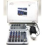 PEAVEY PV 6 MIXER. This is a professional 6 channel mixer with power supply and original box.