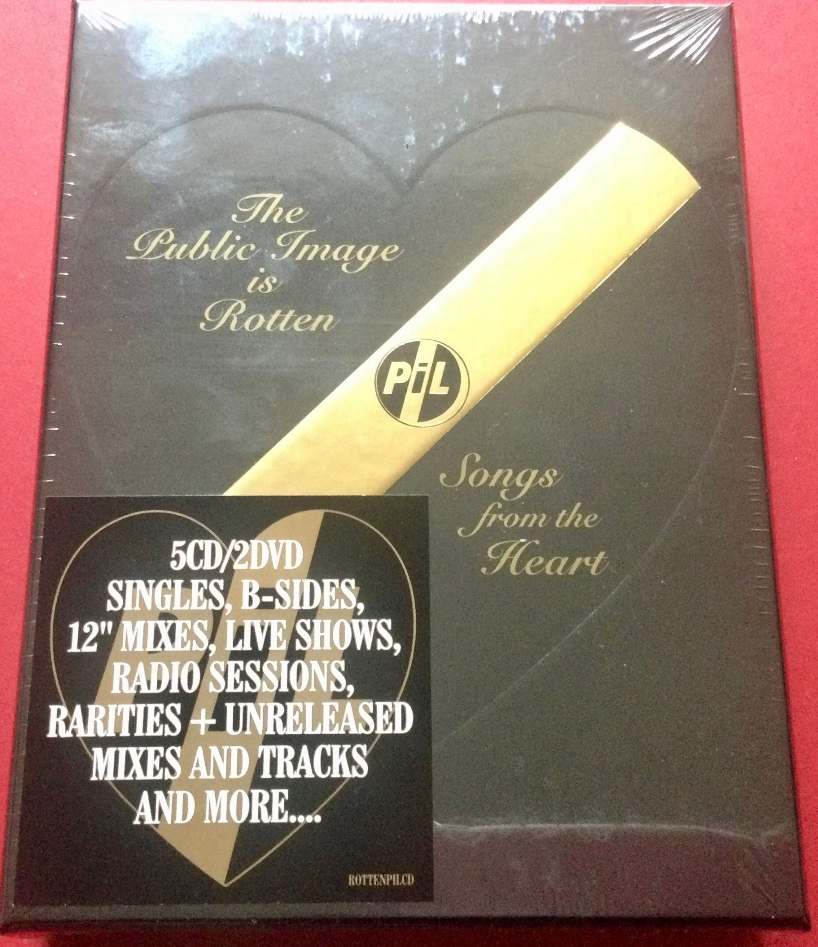 P.I.L ‘THE PUBLIC IMAGE IS ROTTEN’ BOX SET. This ‘Songs From The Heart’ box set contains all the