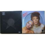 DAVID BOWIE LP 'BLACKSTAR' & PICTURE DISC 'PIN-UPS'. Both found here still factory sealed.