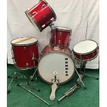 HOHNER DRUM KIT. This is a part drum kit as there are no cymbals but we have bass drum, snare drum,