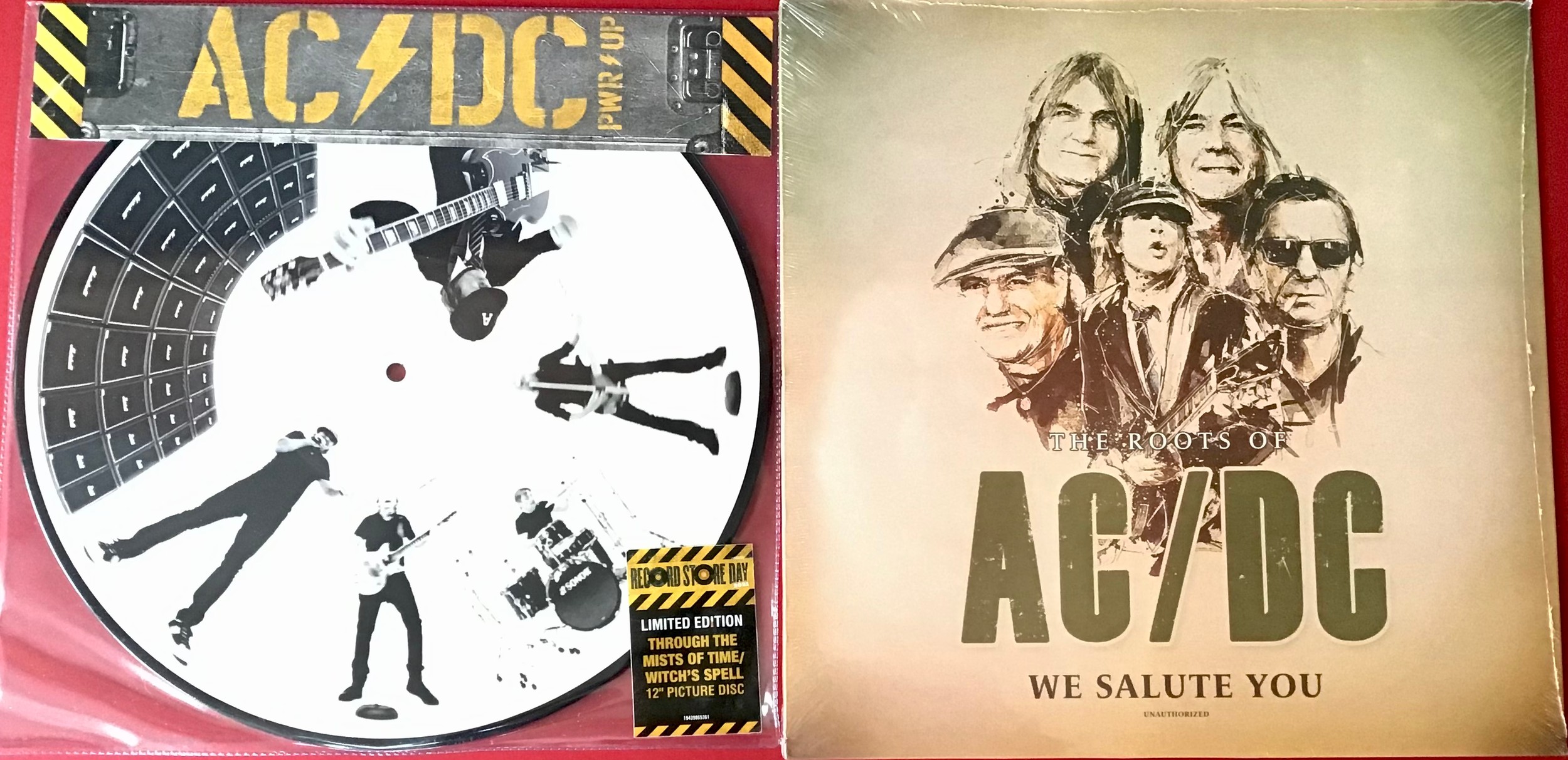 AC/DC X 2 VINYL ALBUMS (UNPLAYED). Great selection here with a nice picture disc of 'Through The