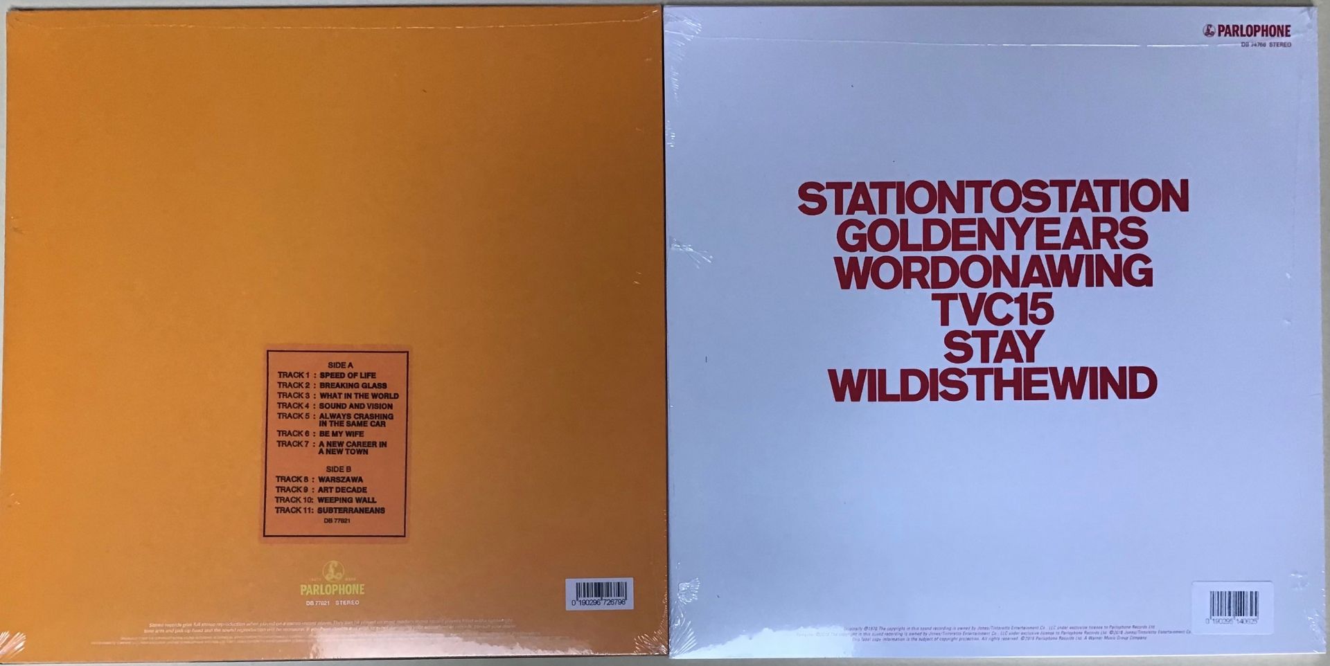 DAVID BOWIE LP RECORDS 'LOW & STATION TO STATION' LIMITED COLORED EDITION'S. Both albums here come - Image 2 of 2