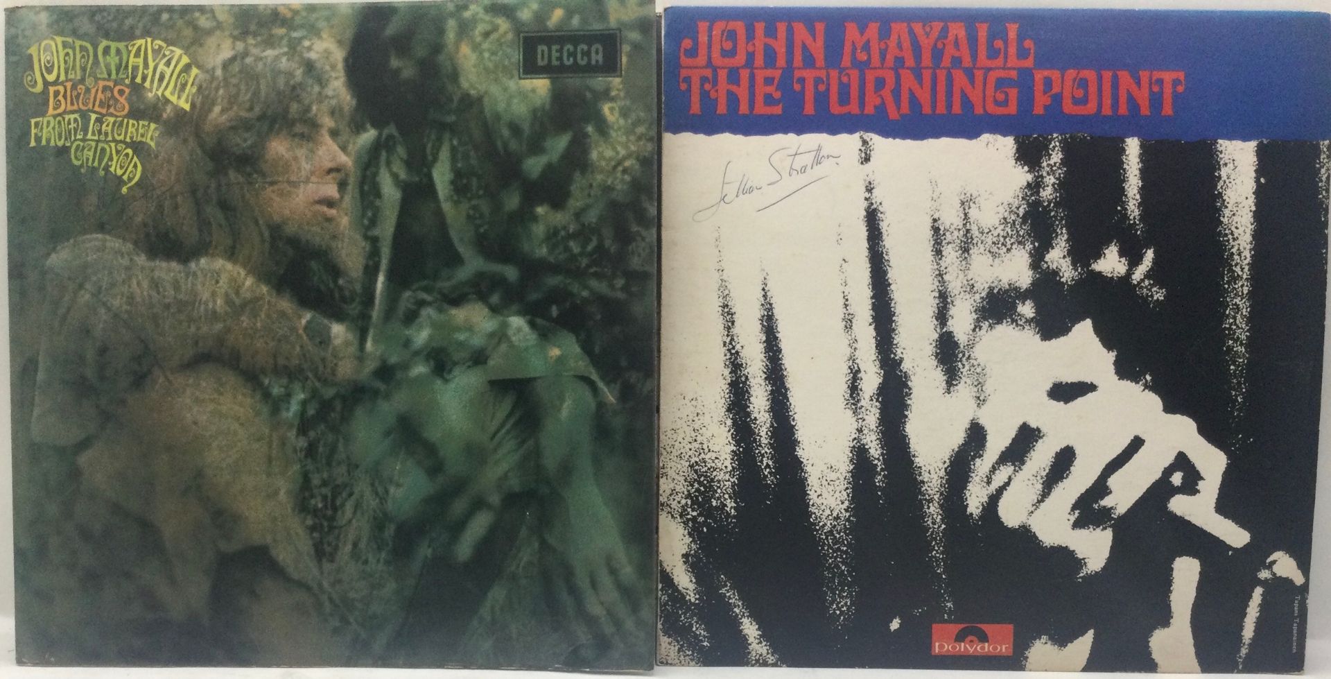 2 x JOHN MAYALL VINYL ALBUMS. Firstly we have an Original 1968 UK LP 'Blues From Laurel Canyon'. Has - Image 2 of 2