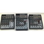 BEHRINGER MIXER X 3. These mixers cosmetically look in Ex condition. They are model numbers