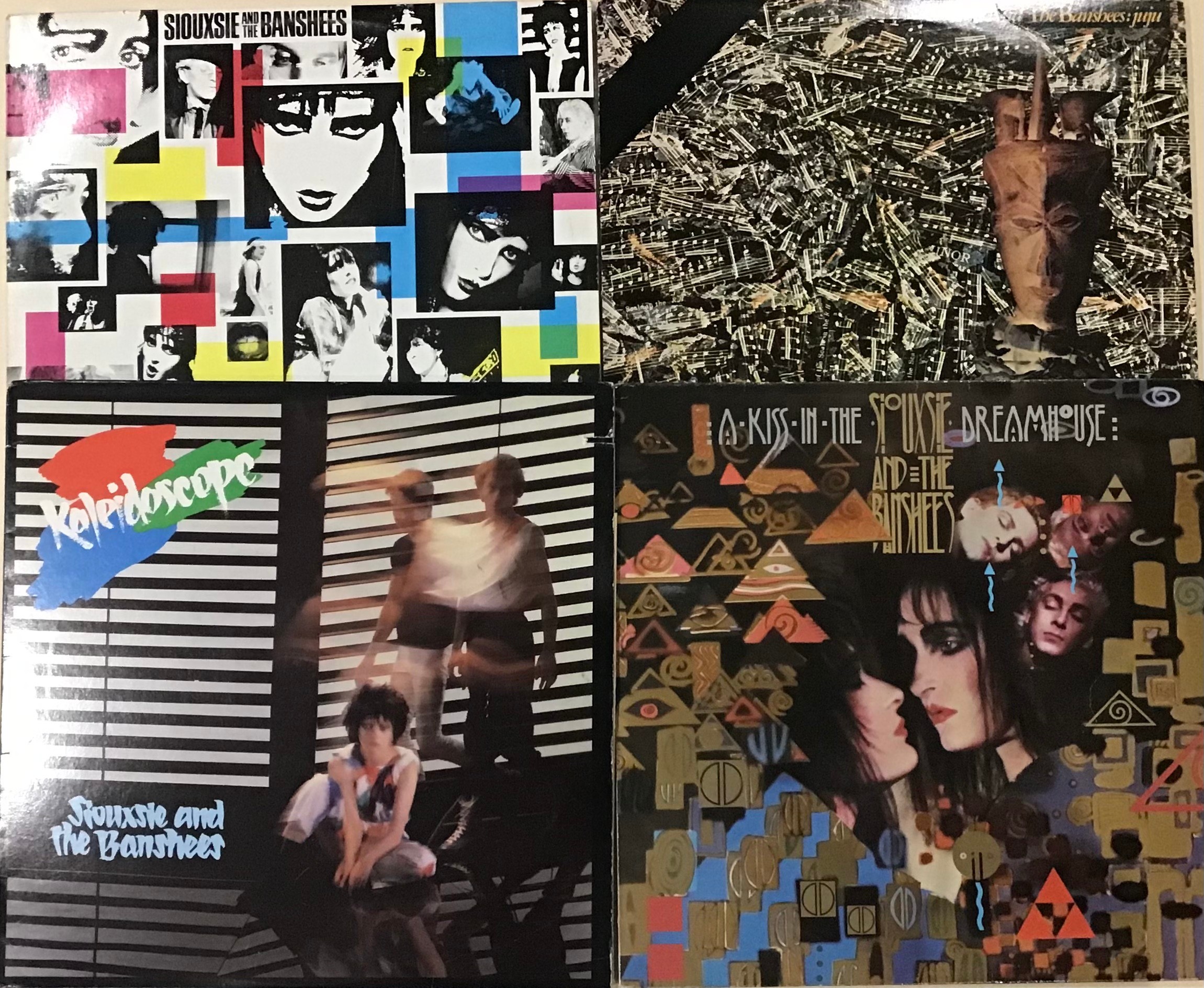 4 X SIOUXSIE AND THE BANSHEES LP RECORDS. Titles here include - Once Upon A Time - JuJu -