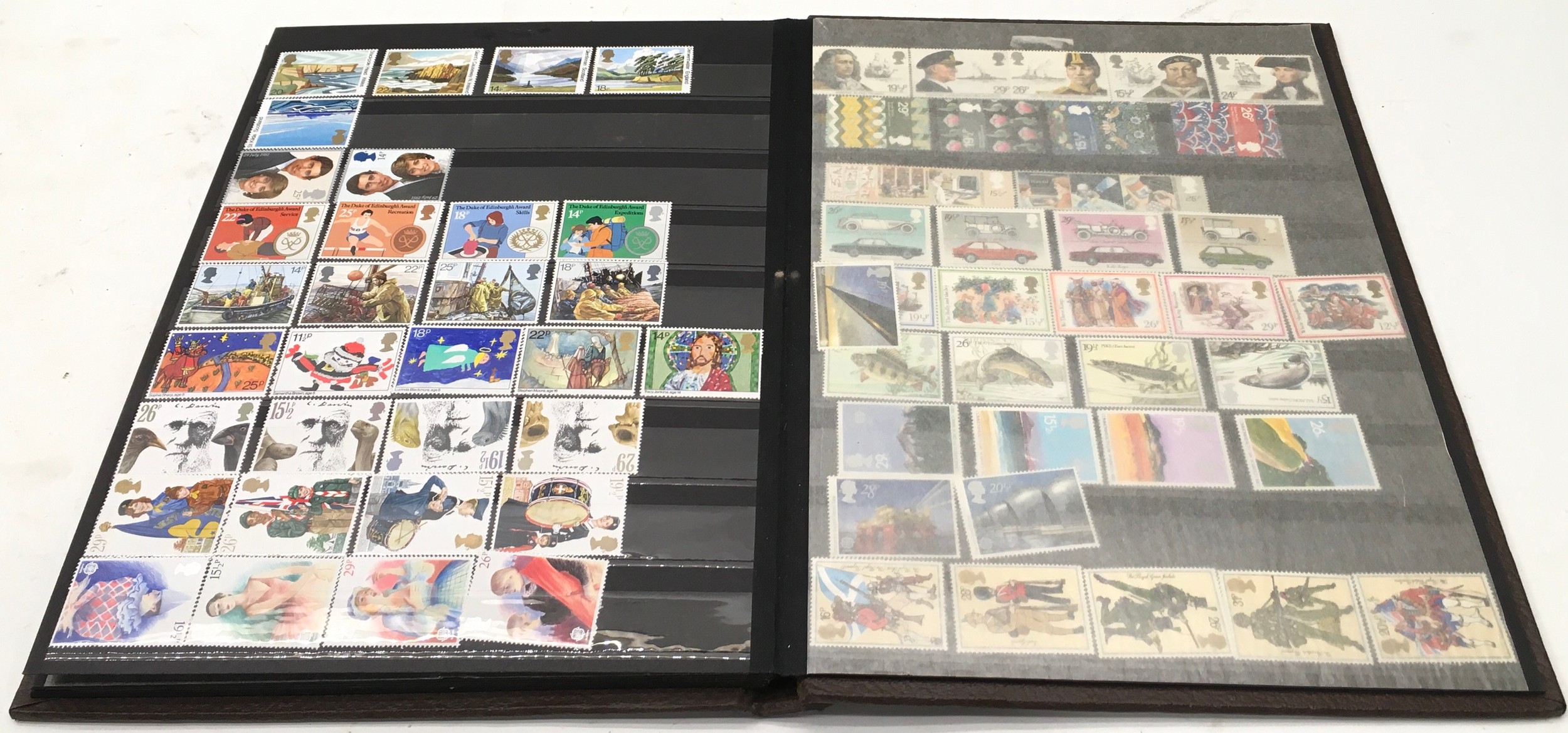 Good collection of unused GB commemorative stamps in one folder. pre-decimal and early decimal - Image 6 of 7