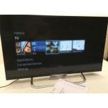 Sony Bravia 32" LED smart TV model ref: KDL-32W653A. With remote and user guide