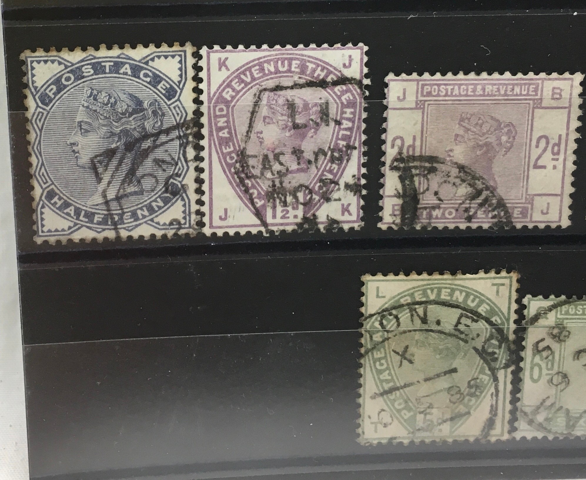 Stamps: GB 1883/4 SG 187-196 (No 92 SG 195). Used, good colours/cancels. Cat £1240 - Image 2 of 3