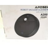 Boxed Aposen robot vacuum cleaner model ref A200. Untested